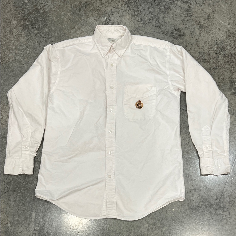 American Eagle Outfitters Vintage White Casual Button-Down Shirt